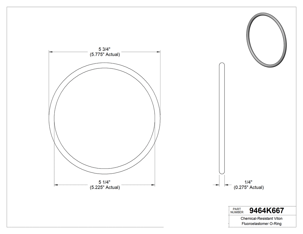 Technical drawing - 9464K667